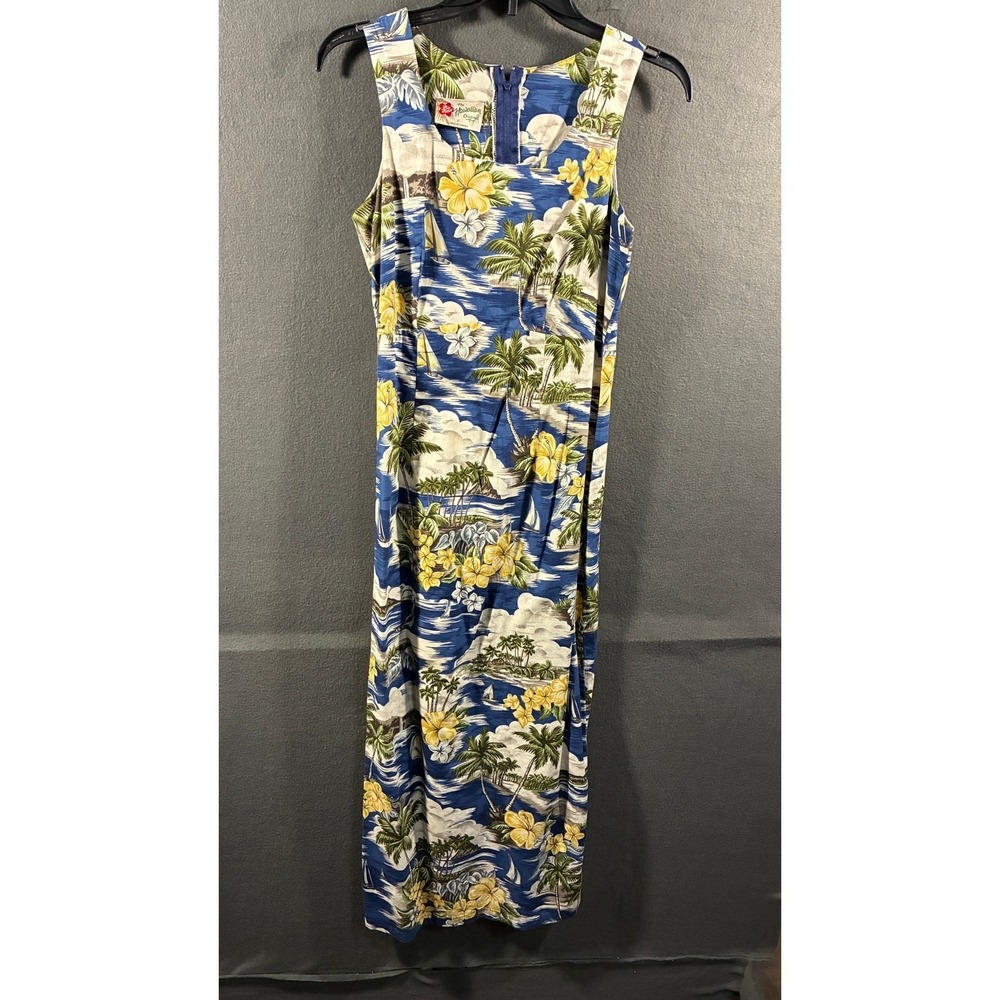 hilo hattie women maxi dress 6 hawaiian coastal beach vacation tropical